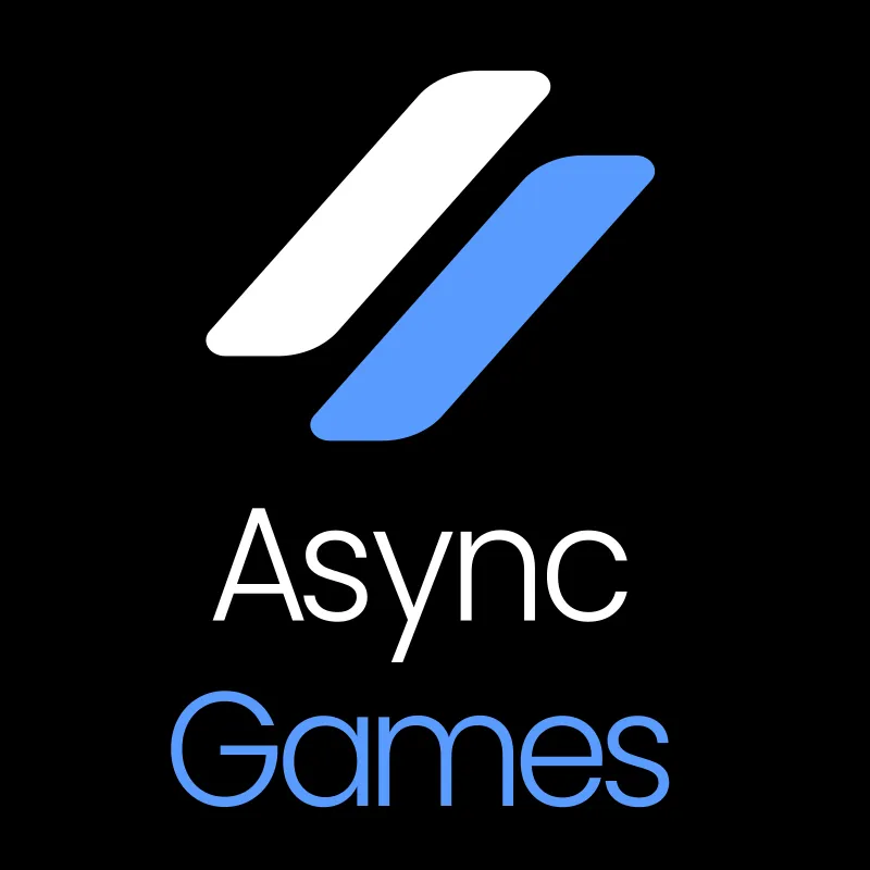 Async Games logo on black background